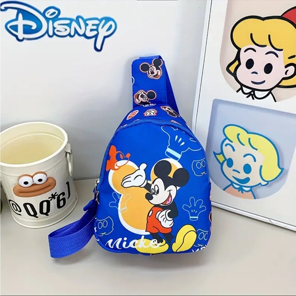 ‼️$7‼️ Disney Cartoon Minnie Mickey Chest Bag, Anime Small Crossbody Bag - Picture 3 of 8